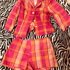 XOXO jacket and shorts set